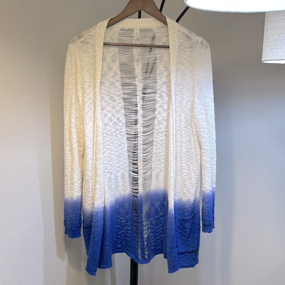 Ombré Sweater Cardigan